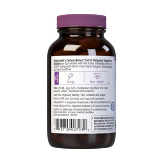 Bluebonnet Nutrition - CoQ10 Ubiquinone From Kaneka 100 mg - 60 Softgels