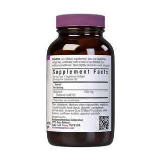 Bluebonnet Nutrition - CoQ10 Ubiquinone From Kaneka 100 mg - 60 Softgels