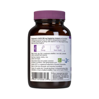 Bluebonnet CoQ10 200 mg.  30 Vegetarian Softgels