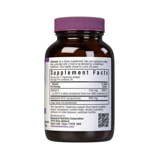 Bluebonnet CoQ10 200 mg.  30 Vegetarian Softgels
