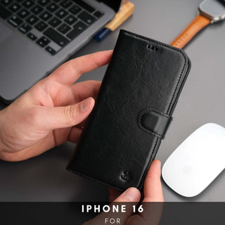 Casper iPhone 16 Wallet Case Leather MagSafe
