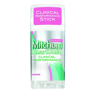 Mitchum Smart Solid Anti Perspirant & Deodorant, For Women, Clinical Performance, Invisible Stick, Powder