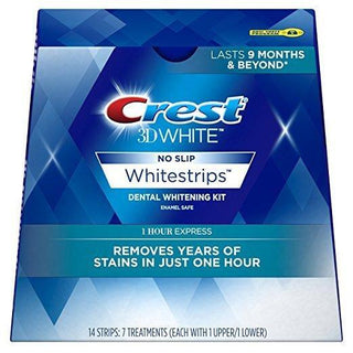 Crest 3D White Whitestrips Dental Whitening Kit, 1 Hr Express