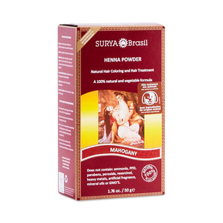 Surya Nature, Inc Brasil Mahogany Henna Powder Hair Coloring 1.76 Oz