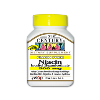 21st Century Niacin 500 Mg - Flush Free - 110 Capsules
