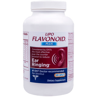 Lipo-Flavonoid Plus Ear Health Supplement For Tinnitus, 500 Caplets