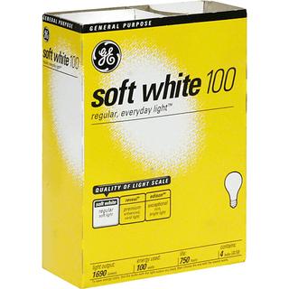 GE Neral Purpose Bulbs, Soft White, 100 Watts