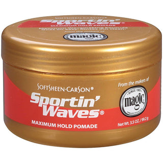 Sportin' Waves Soft Sheen Carson Maximum Hold Pomade, 3.5 Oz
