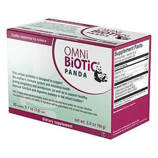 Omni Biotic Panda - Probiotic For Mom And Baby - Prenatal And Infant Probiotic Gut Health & Immune System Support Vegan And Hypoallergenic - Non-GMO