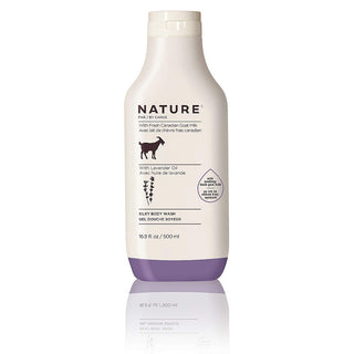 Nature By Canus, Fresh Goat Milk, Silky Body Wash, Lavender Oil, 16.9