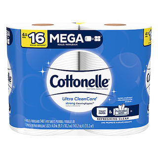Cottonelle Mega Roll Ultra CleanCare 1-Ply Toilet Paper