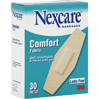 Nexcare Bandages, Comfort Fabric, One Size