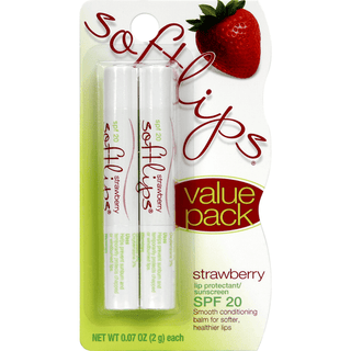 SoftLips Lip Protectant/Sunscreen, Strawberry