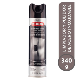 Weiman Stainless Steel Aerosol Cleaner & Polish, 12 Oz