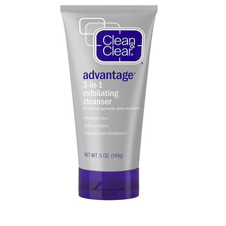 Clean & Clear Advantage 3 In 1 Exfoliating Acne Cleanser 5 Oz