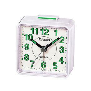 Casio Analogue Alarm Clock White