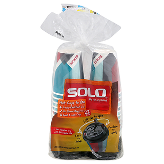 Solo 12 Oz Hot Cups/Lids