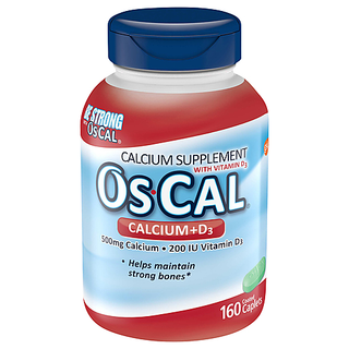 Os-Cal Coated Caplets Calcium + D3