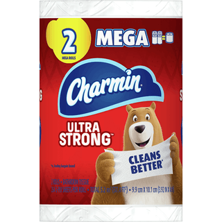 Charmin Ultra Strong Toilet Paper 2 Mega Roll, 264 Sheets Per Roll