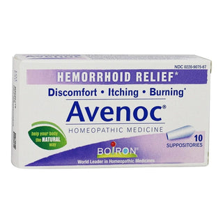 Boiron Avenoc Suppositories, Hemorrhoid Relief, 10 Suppositories