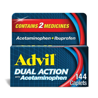 Advil Dual Action Coated Caplets - Acetaminophen + Ibuprofen