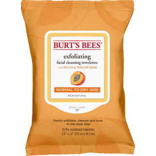 Burt's Bees Facial Cleansing Towelettes Peach and Willow Bark 25ct