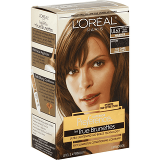 Superior Preference Les True Brunettes Hair Color, Warmer, Ultra Light Gold Brown Ul63