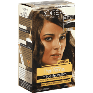 Superior Preference Les True Brunettes Hair Color, Cooler, Ultra Light Natural Brown Ul51