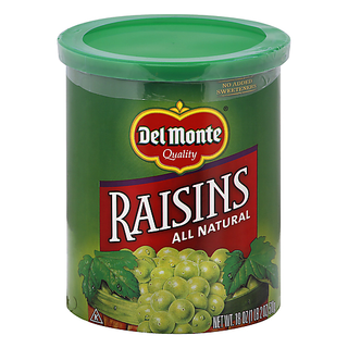 Del Monte Raisins 18 Oz