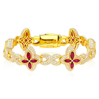 Fleur d’Éternité Moissanite Bracelet Apple Green