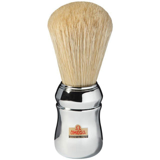 Omega Chrome Boar Bristle Shaving Brush #10048