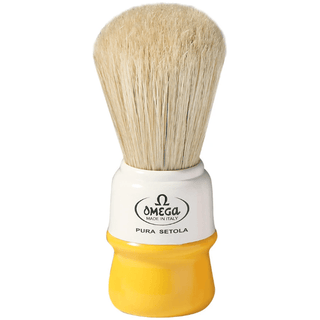 Omega Yellow Boar Bristle Shaving Brush 10015