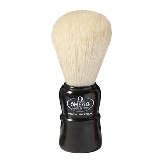 Omega Compact Shaving Ivory Brush Pure Bristles #10086