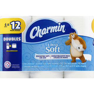 Charmin Ultra Soft Toilet Paper 6 Double Rolls