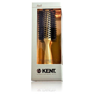 Kent LBR2 Finest Ladies Pure Black Boar Bristle Radial Hair Brus