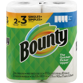 Bounty Paper Towels, Select A Size, 2 Ply