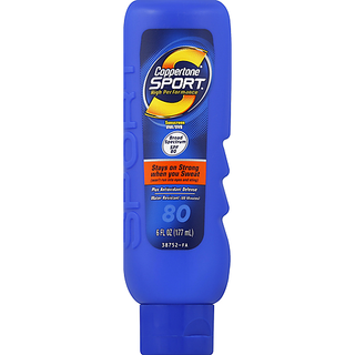 Coppertone Sport Sunscreen, Ultra Sweatproof, SPF 80