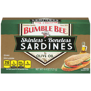 Bumble Bee Skinless Boneless Sardines In Olive Oil 4.4 Oz