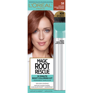 L'Oreal Paris Magic Root Rescue 10 Minute Root Hair Coloring Kit 5R Medium Auburn Red