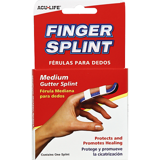 Acu-Life Gutter Finger Splint Medium