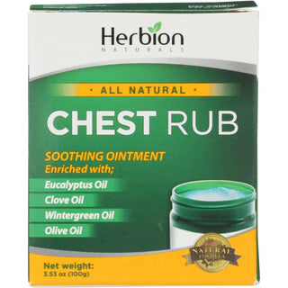 Herbion Naturals All Natural Chest Rub Ointment, 1 Each, 3.53 Oz