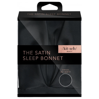 KitSch Satin Sleep Bonnet - Black