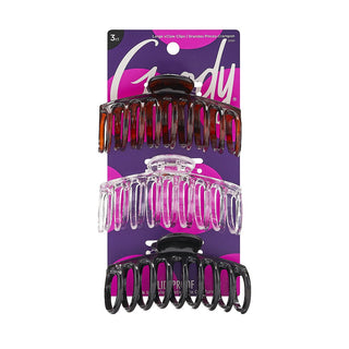 Goody Large Spiral Claw Hair Clips - 3 Pcs