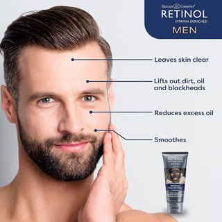 Retinol Men Charcoal Blackhead Peel Off Mask 3.4 oz