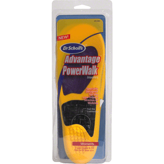 Dr Scholls Advantage PowerWalk Insoles, Women's Sizes 6-10