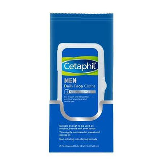 , (Cetaphil) Cetaphil Men Daily Face Cloths 25ct