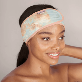KitSch Microfiber Headband Tangerine Tie dye