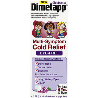 Dimetapp Cold Relief, Multi Symptom, Grape Flavor 4 Oz
