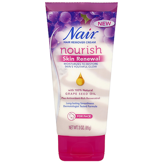 Nair Hair Remover Cream, For Face, Nourish, Skin Renewal 3 Oz