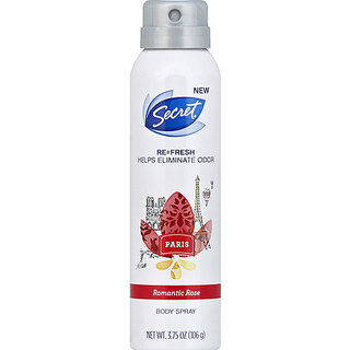 Secret Re-Fresh Body Spray, Romantic Rose